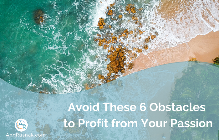 Avoid These 6 Obstacles to Profit from Your Passion